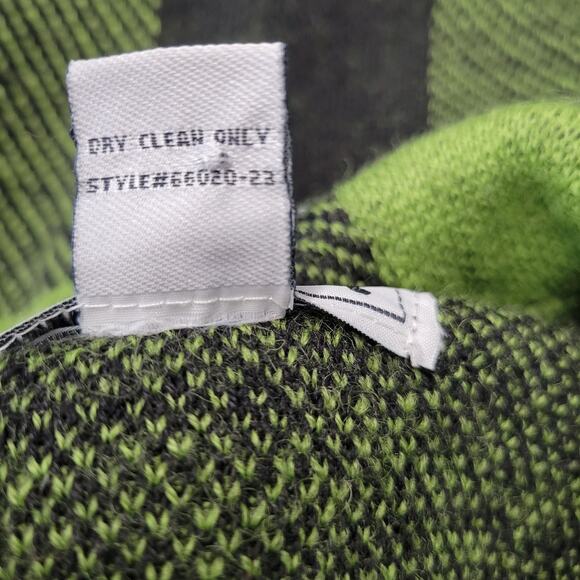 Keren Hart Jacket Coat Womens S Bufflo Plaid Wool Retro Grunge Neon Check Y2K - Picture 10 of 12